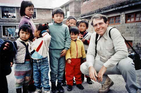 Im SOS-Kinderdorf in Dharamsala,
 Nordindien 1989