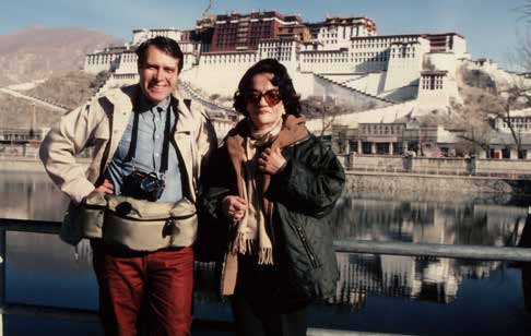 Mit Blanche Christine Olschak vor dem Potala in Lhasa 1982